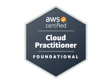 AWS Certified Cloud Practitioner certification badge