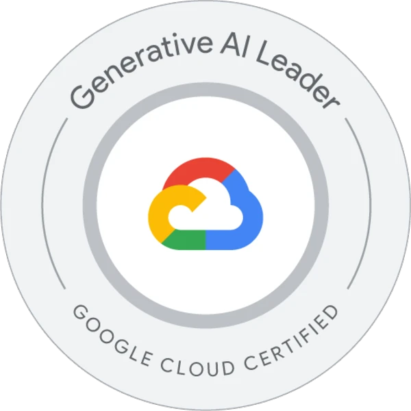Google Generative AI Leader certification badge
